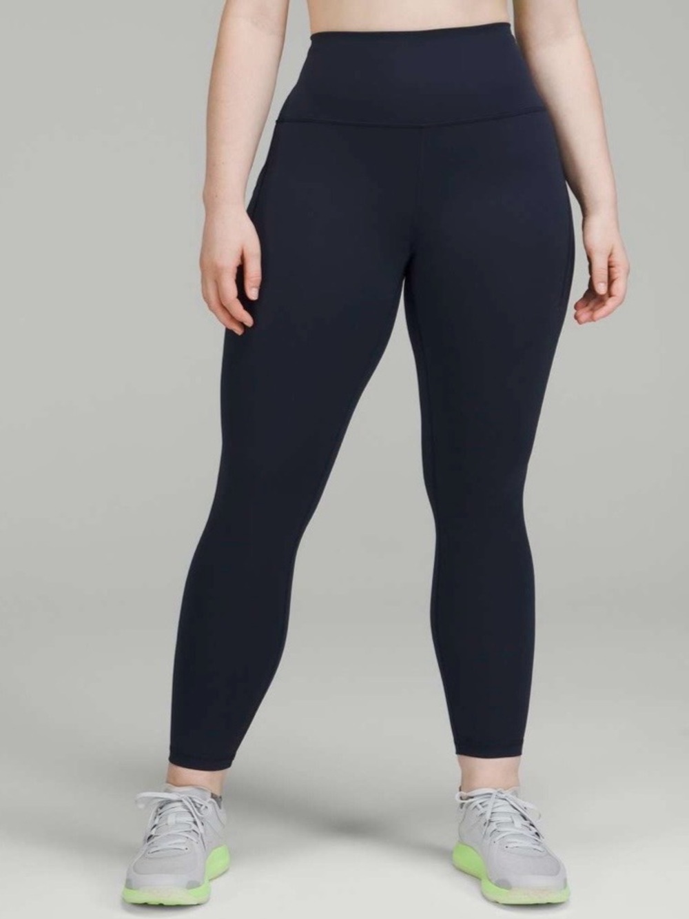 Lululemon Wunder Train High-Rise Tight with Pockets 25” True Navy